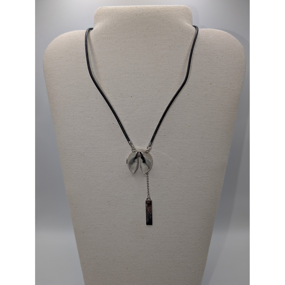 Fortune Cookie Necklace Special Message Pendant Today Is Non Refundable ... NWT